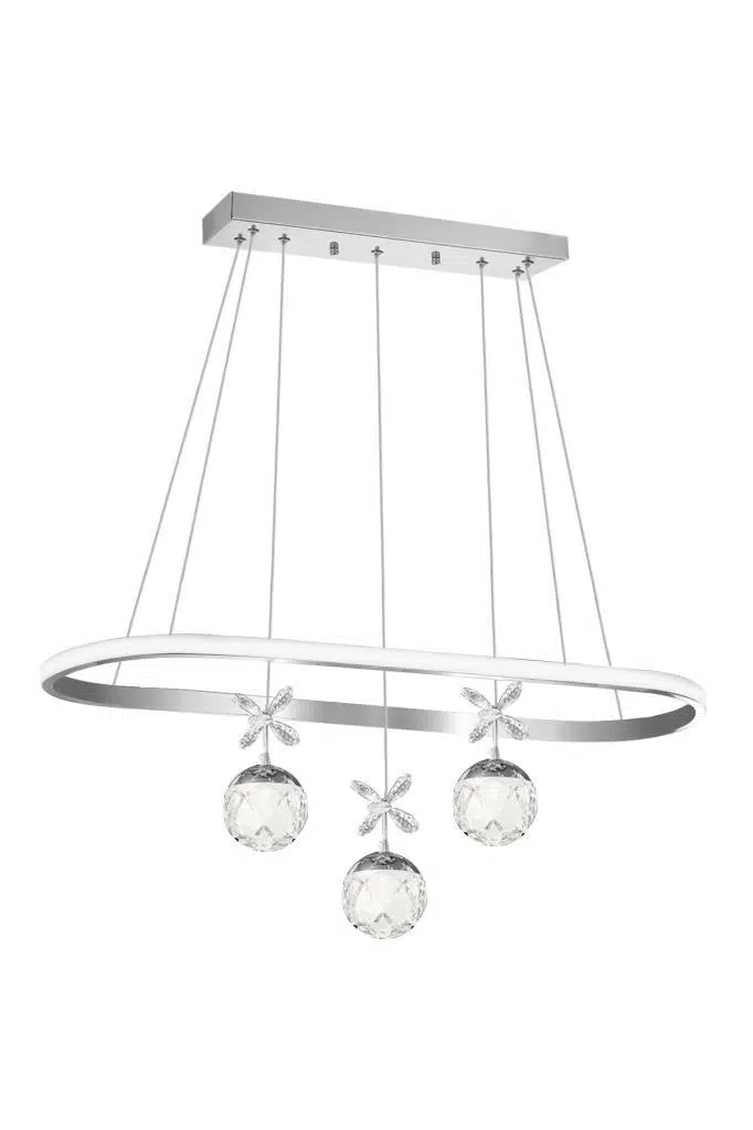 Eray Aydınlatma 4025-3 KR 3 Toplu Krom Led Avize