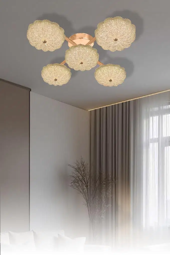 Eray Aydınlatma 6095-5 Sarı 3 Renk Led Avize