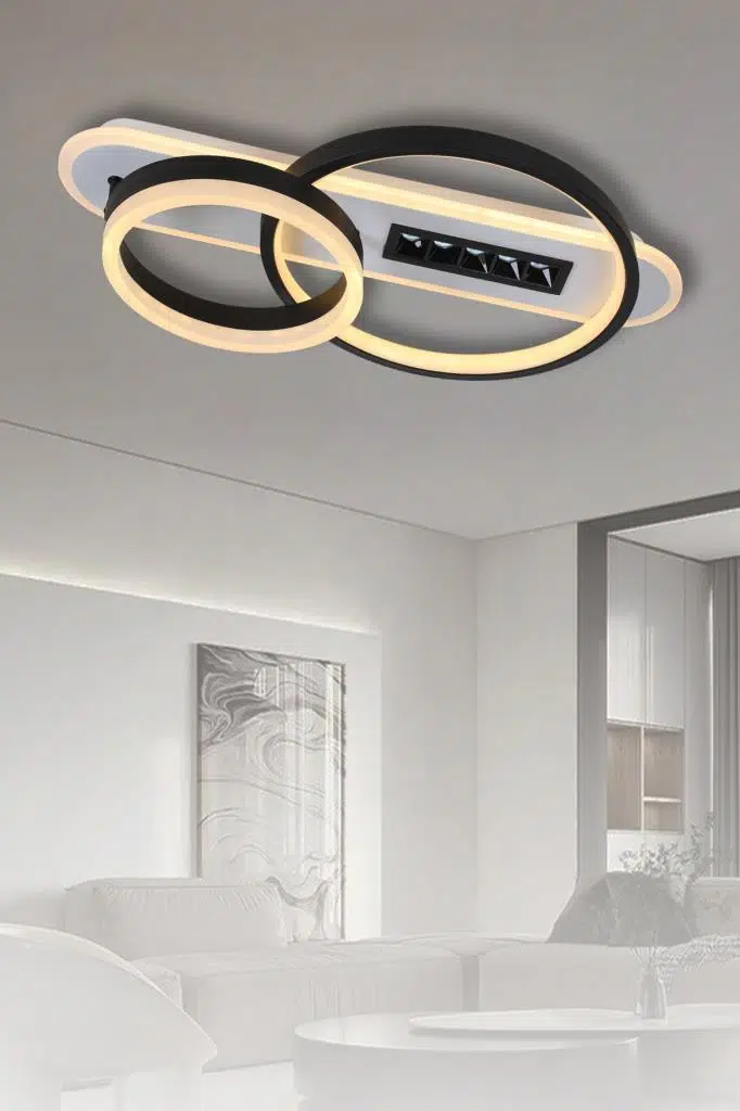 Eray Aydınlatma L002-2 Siyah Beyaz Led Avize