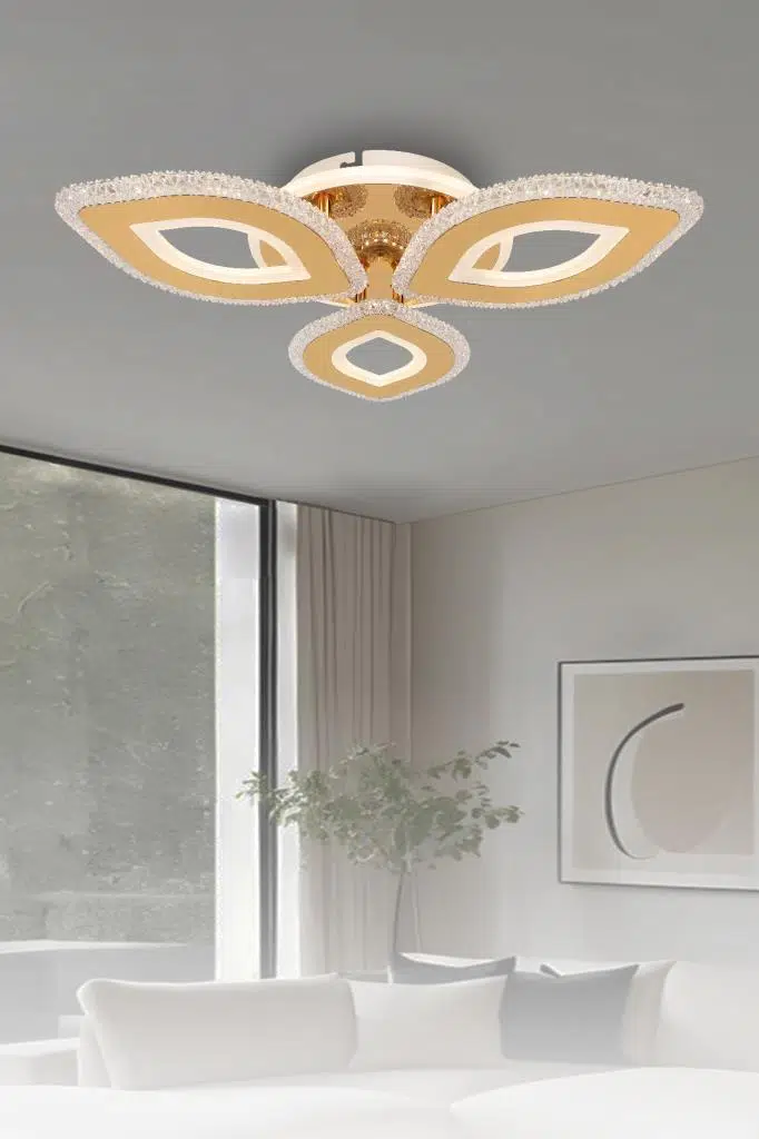 Eray Aydınlatma T008-3 Gold Kumandalı Led Avize