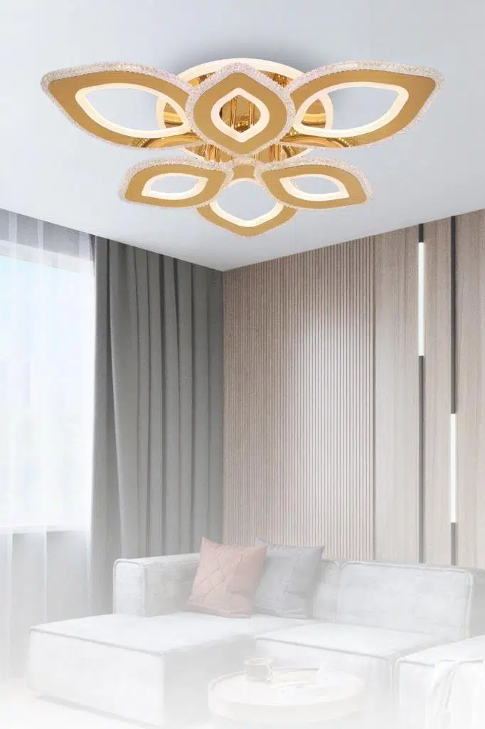 Eray Aydınlatma T008-6 Sarı Dimmer Kumandalı Led Avize