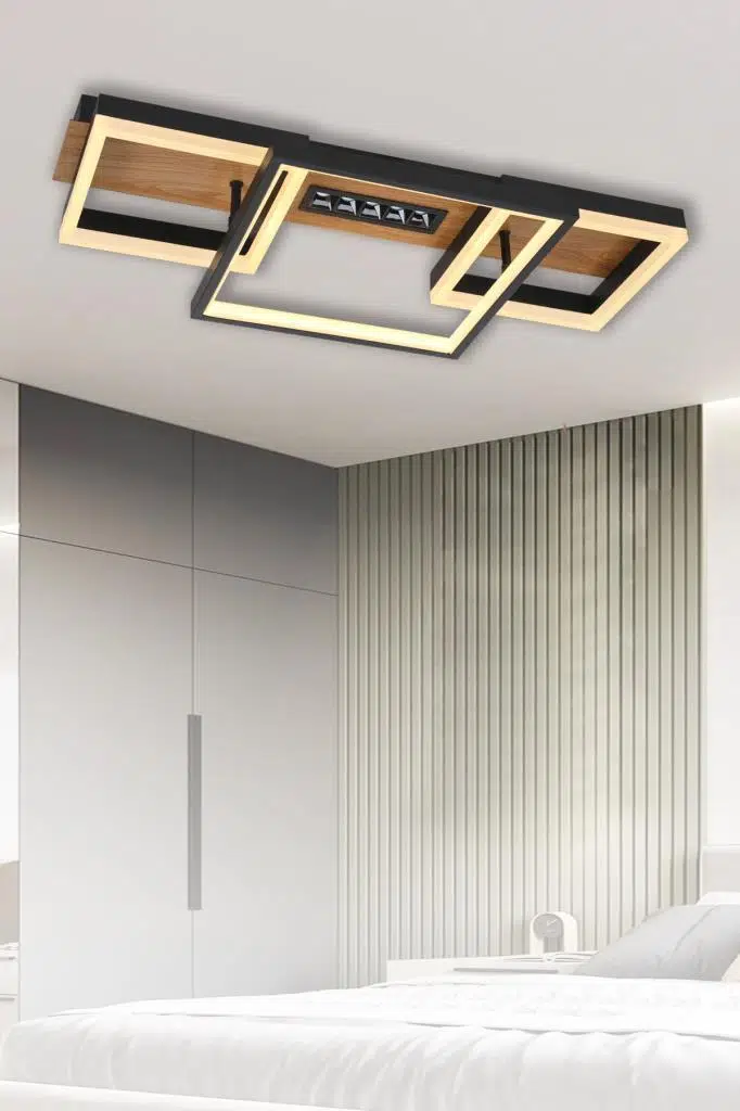 Eray Aydınlatma L002-3 Siyah Kahve Led Avize